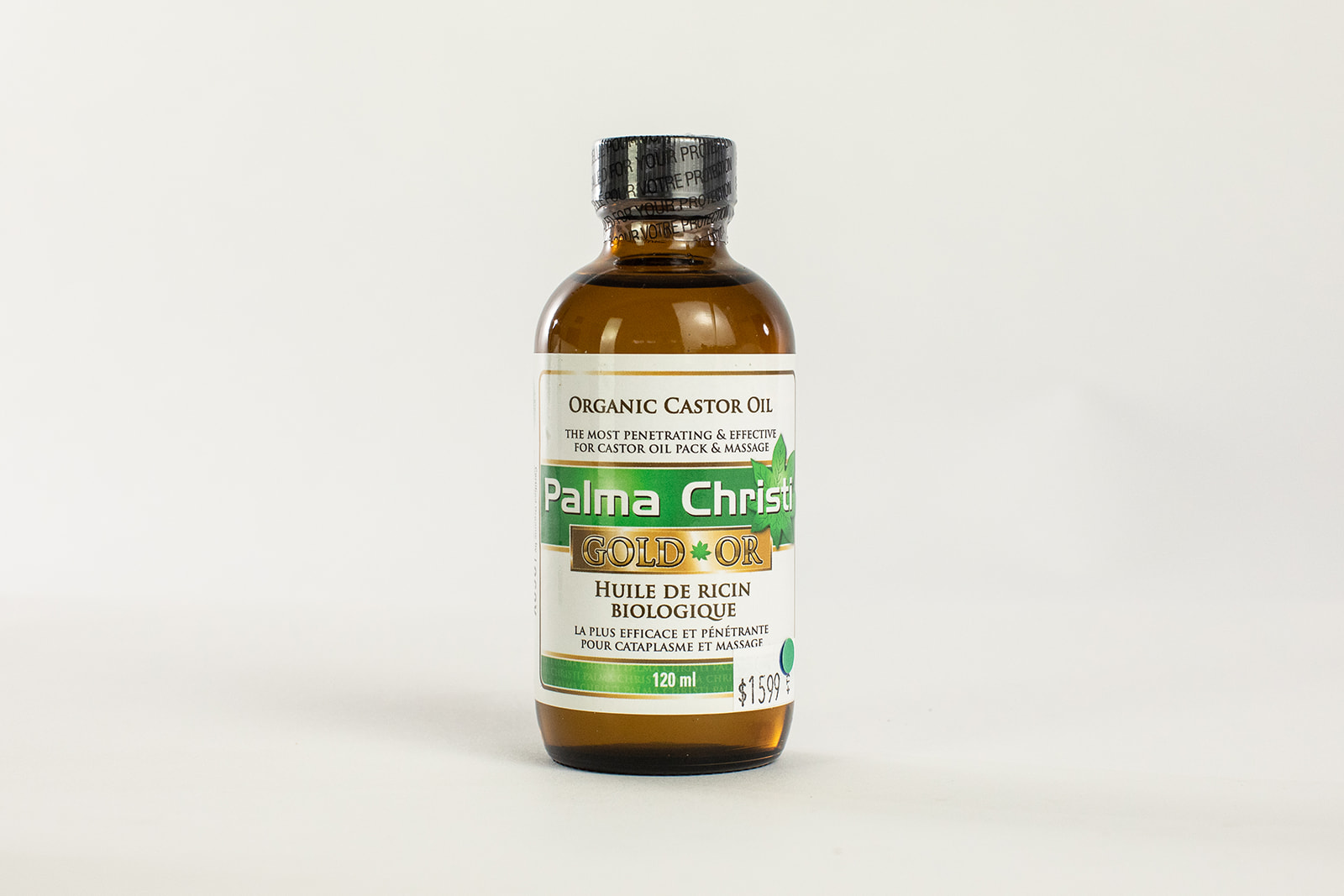 Palma Christi Castor Oil Gold (Organic) 120ml - Oral Health Shoppe